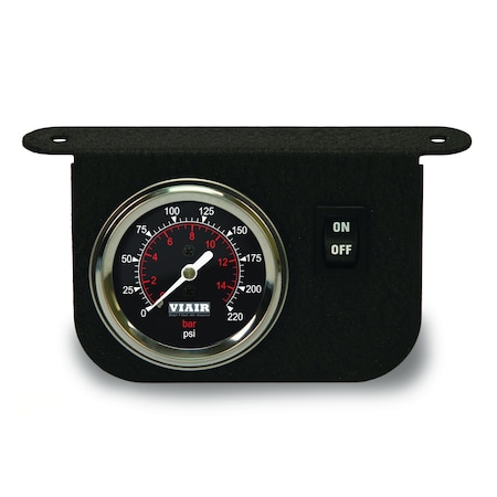 Viair Illuminated Dash Panel Gauge Kit, Black F 20066